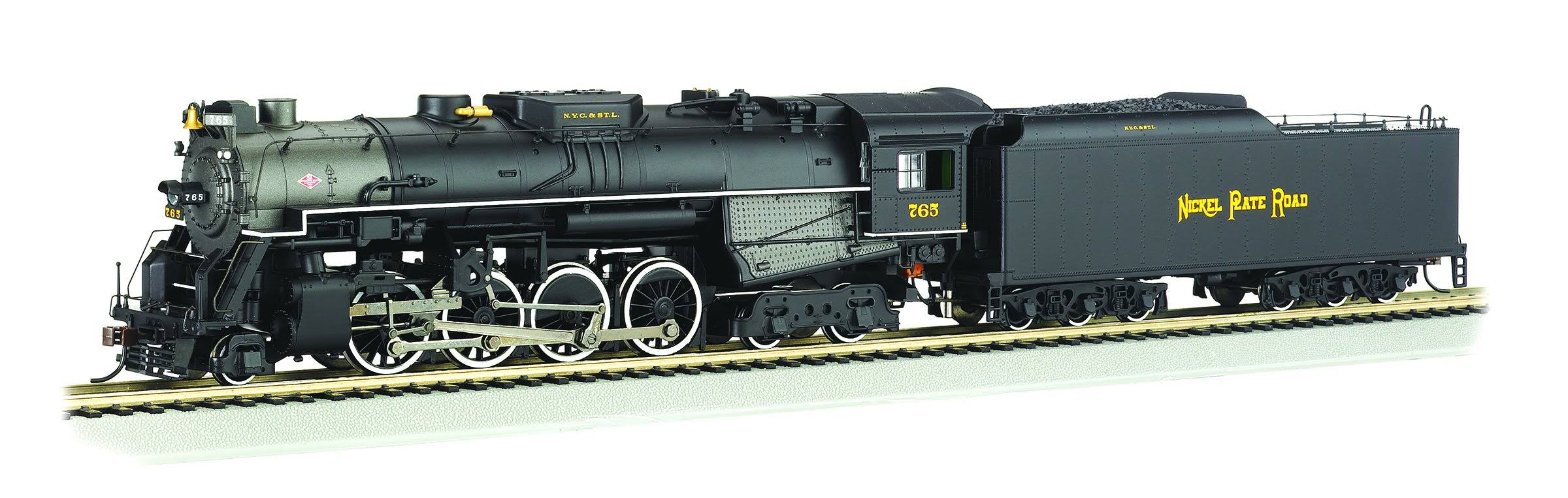 Bachmann 2-8-4 Berkshire Steam Locomotive Tender - DCC Sound Value Equipped Nickel Plate #765 - Railfan Version - HO Scale - Megean