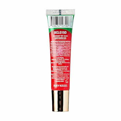 Ruby Kisses Broadway Vita-Lip Clear Lip Gloss 8 Pack, Ultra-Hydrating with Vitamins T1692