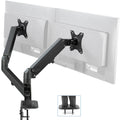 Vivo Dual Monitor Counterbalance Desk Mount Stand | Fits Screens 17 inch to 27 inch, Black - Megean