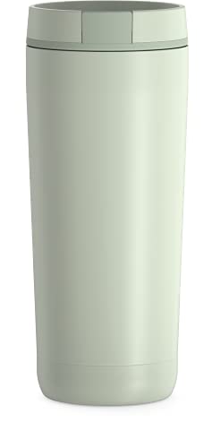 THERMOS ALTA SERIES Stainless Steel Tumbler 18 oz, Matte Steel/Espresso Black U63813