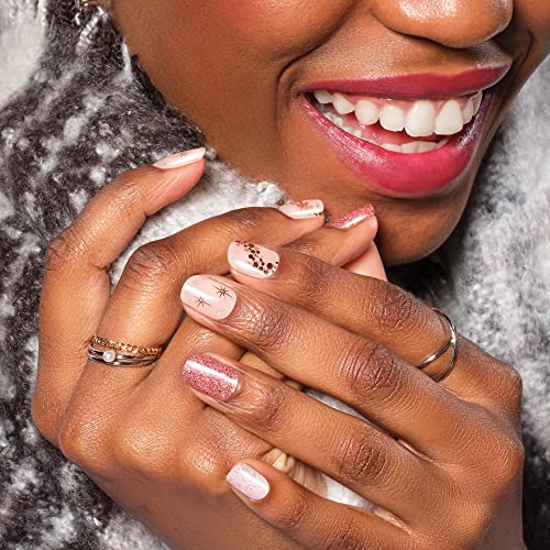 Dashing Diva Gloss Nail Strips Santa Baby - Gel Nail Stickers, 32 Count R845