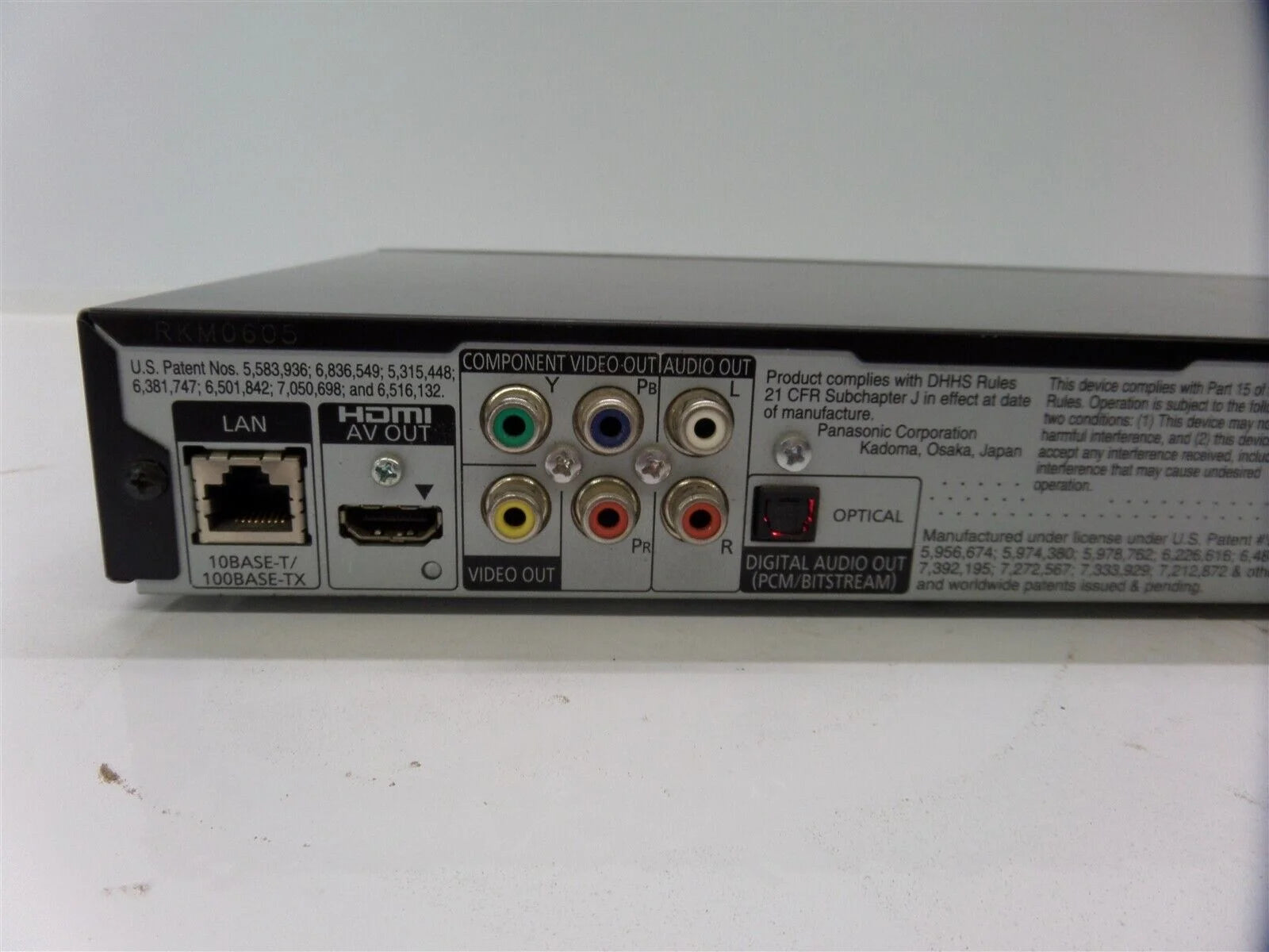 Panasonic DMP-BD605K Blu-ray Disc Player, 1080p F64210