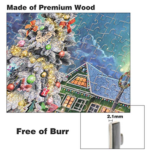 Becko 1000 Piece Wooden Jigsaw Puzzle for Adults, Snow Scene N4512