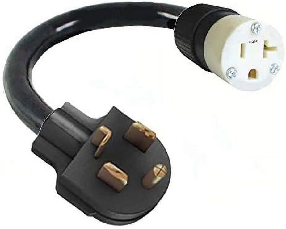 NEMA 5-20R Dryer Plug Adapter 4-Pin Male to 3-Prong Female 220/250V J2772