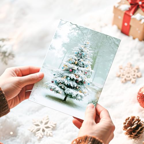 Christmas Cards with Envelopes & Stickers, Set of 20, 5" x 7" W887