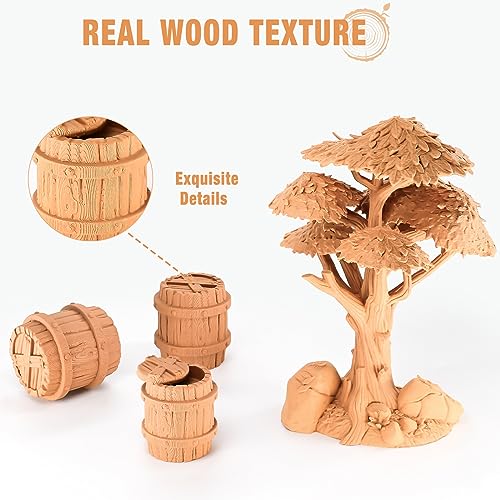 OVV3D Wood PLA Filament Bundle 1.75mm 200g 4 Pack Y521193