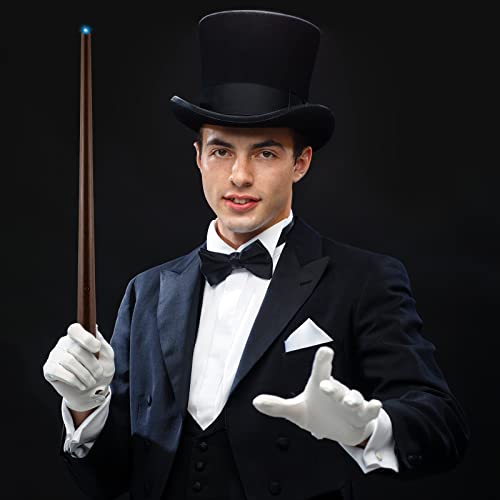 MIAHART 10 Pcs Magic Light Up Wizard Wands Sound Toy for Halloween Costume F591141