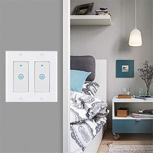 Zigbee Paddle Touch Smart Switch, Alexa and Google Home Compatible, Neutral Wire Required Y846