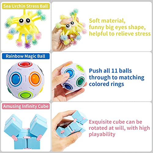 Sensory Fidget Toys Set for Kids Adults, 76 Pack Stress Relief Bundle X44594