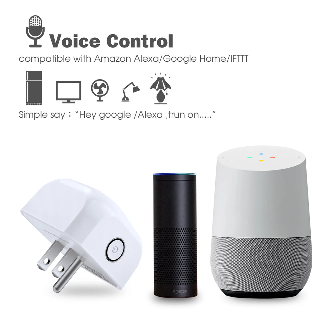 Kootion Smart Plug 3 Pack WiFi Mini Outlets, Works with Google Assistant B7478