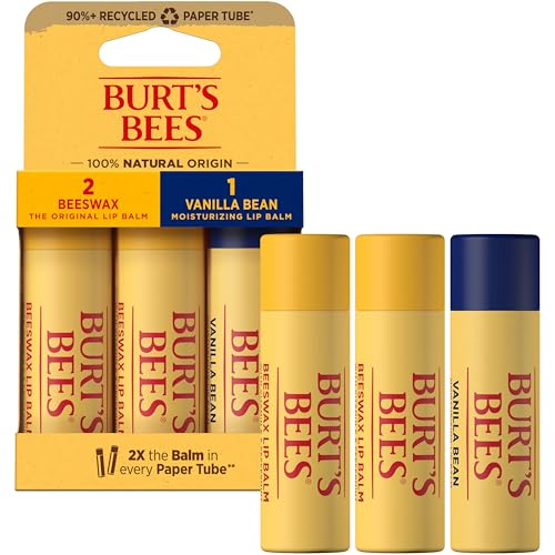 Burt's Bees Lip Balm 4-Pack, Pink Grapefruit, Mango, Coconut & Pear, Pomegranate C323915