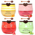 6 PCS Bee Lip Balm Mask Honey Pot, Honey Lip Balm Bulk, Moisturizing Lip Sleep Masks Hydrating Prevention Dry and Crack Lip Scrubs, Propolis Lip Mask Overnight Reduce Lip Lines