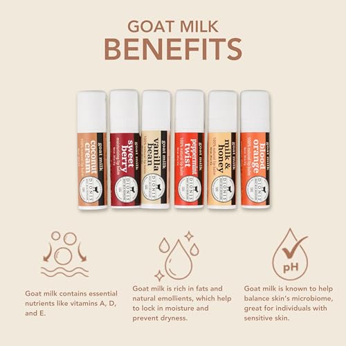 Dionis Goat Milk Lip Balm Ornament 6-Piece Variety Pack S6767