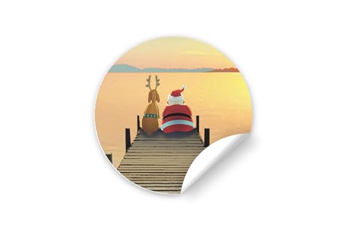 Stonehouse Collection Dock Sunset Christmas Card 18 Boxed Holiday Cards and Envelopes USA Made J542