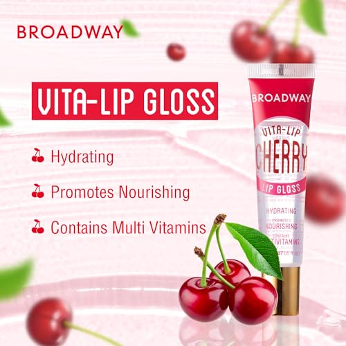 Ruby Kisses Broadway Vita-Lip Clear Lip Gloss 8 Pack, Ultra-Hydrating with Vitamins T1692