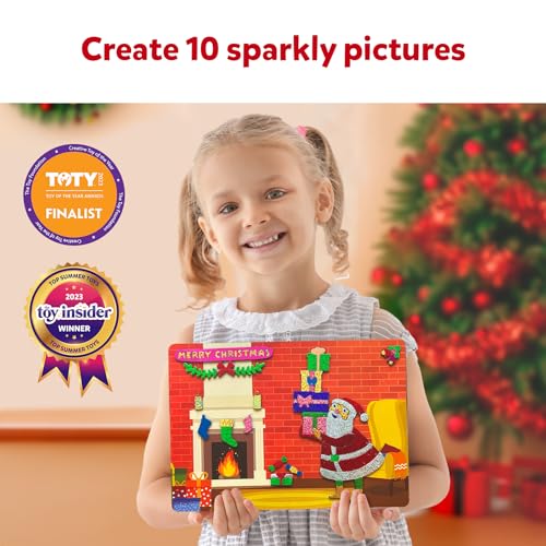 Skillmatics Foil Fun Christmas Ornaments, Mess Free Art Craft Kit for Kids Ages 4-9 S207