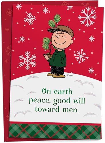 DaySpring Peanuts Peace Good Will Toward Men Christmas Boxed Cards and Envelopes, KJV S3874