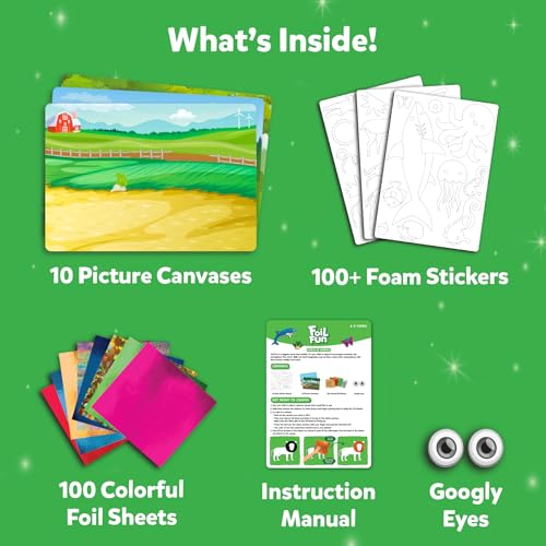 Skillmatics Foil Fun Christmas Ornaments, Mess Free Art Craft Kit for Kids Ages 4-9 S207