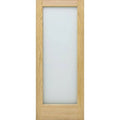 Steves u0026 Sons 32 in. x 80 in. Universal Full Lite Obscure Glass Unfinished Solid Core Pine Wood Interior Door Slab