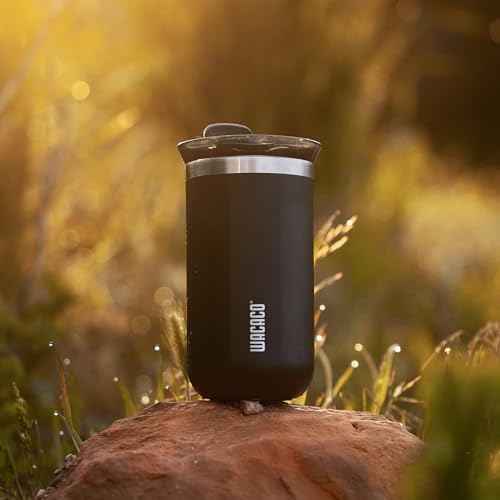 WACACO Octaroma Classico Vacuum Insulated Coffee Mug, Double-wall Stainless Steel, 6 fl oz, Carmine Red Z33030