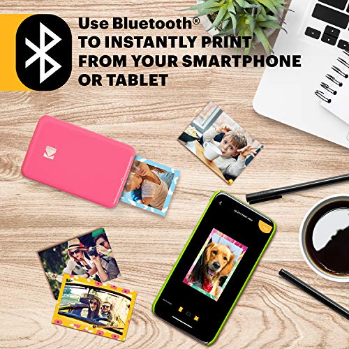KODAK Step Instant Smartphone Photo Printer - Portable Wireless Zink 2x3" - White G38776