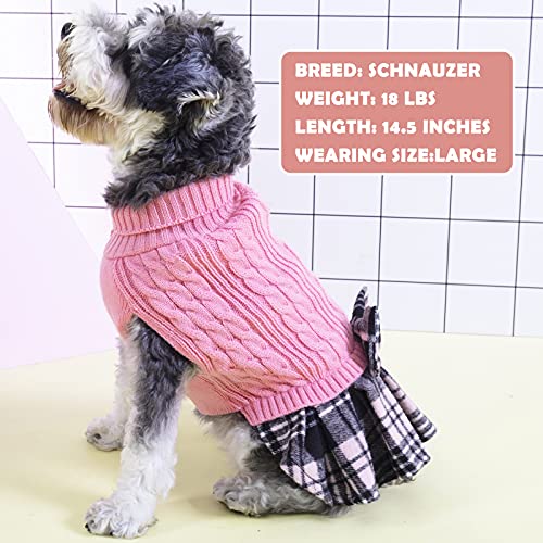 KYEESE Dog Sweater Knitwear with Bowtie for Small Dogs R875009