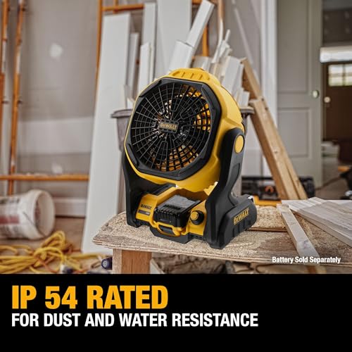 DEWALT 20V MAX Cordless Jobsite Fan, Bare Tool Only L158063