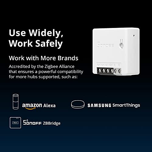 SONOFF ZBMINI ZigBee Mini Smart Light Switch 2 Way, 2-Pack X8696