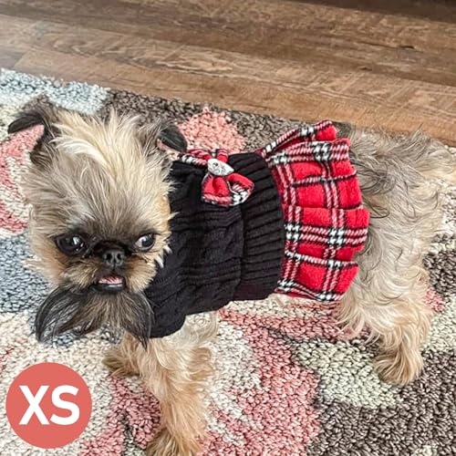 KYEESE Dog Sweater Knitwear with Bowtie for Small Dogs R875009