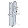 Simpson Strong-Tie CBS66HDG 6 x 6 Column Base Standoff HDG