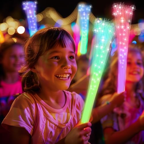 Glow Fiber Optic Wands 24 PCS for Party Favors X726