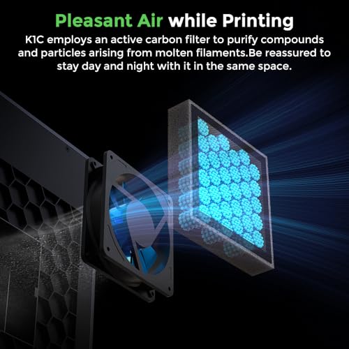 Creality K1C 3D Printer, 600mm/s High-Speed Printing, Carbon Fiber Support B672644
