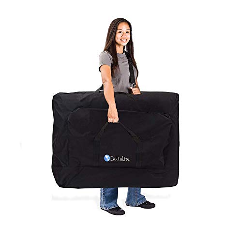 EARTHLITE Premium Portable Massage Table Package SPIRIT with Flex-Rest Face Cradle & Strata Face Pillow, Carry Case, Made in USA E382