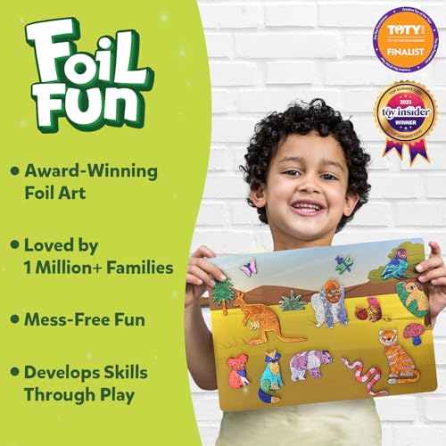 Skillmatics Foil Fun Christmas Ornaments, Mess Free Art Craft Kit for Kids Ages 4-9 S207