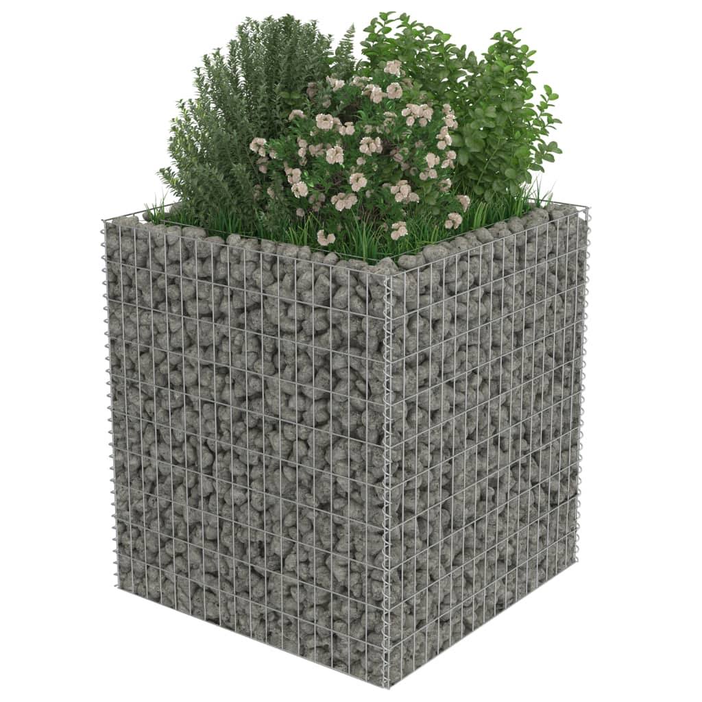 vidaXL Gabion Raised Bed Galvanised Steel K6848