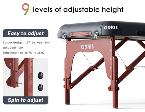 CLORIS 84" Portable Massage Table with Carrying Bag Z191211