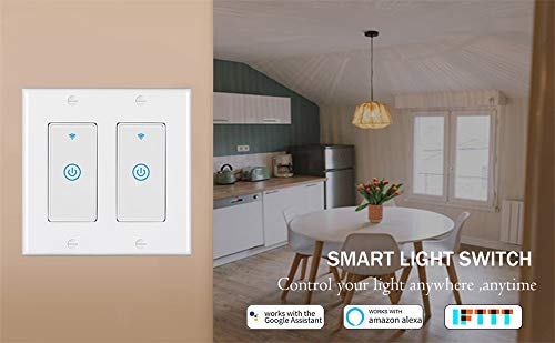 Zigbee Paddle Touch Smart Switch, Alexa and Google Home Compatible, Neutral Wire Required Y846