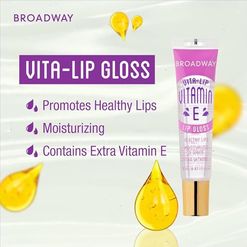 Ruby Kisses Broadway Vita-Lip Clear Lip Gloss 8 Pack, Ultra-Hydrating with Vitamins T1692