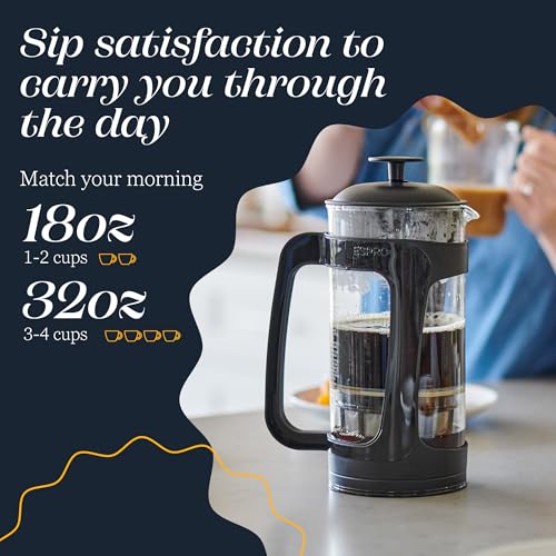 ESPRO P3 French Press Coffee Maker, Black, 32 oz O291