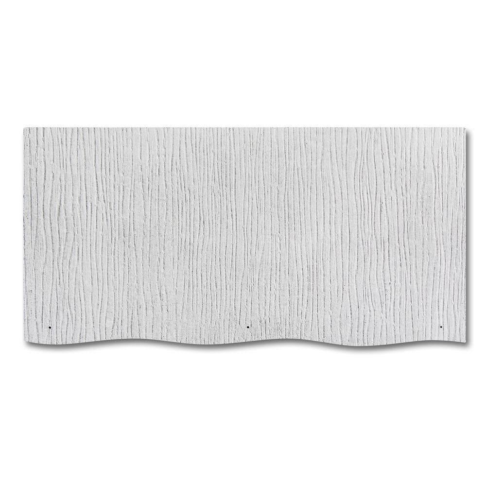 GAF WeatherSide Purity Fiber Cement Wavy Shingle Siding 12x24 in. X468
