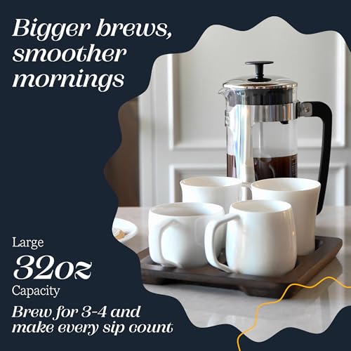 ESPRO P3 French Press Coffee Maker, Black, 32 oz O291