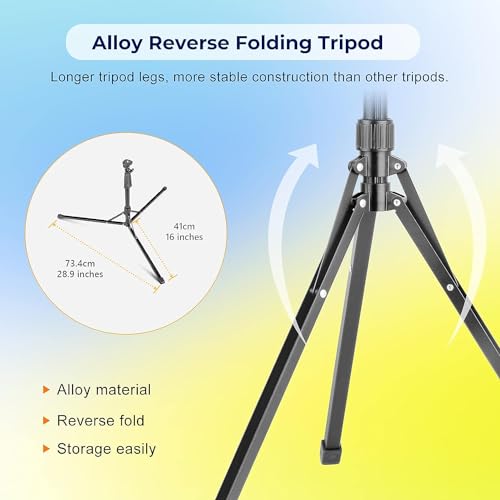 Aureday 14'' Selfie Ring Light with 62'' Tripod Stand and Phone Holder W597