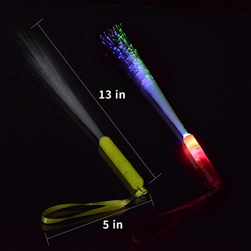 M.best 12pcs Glow Sticks Party Supplies, 3 Modes Flashing LED Light Up Wands Z14207