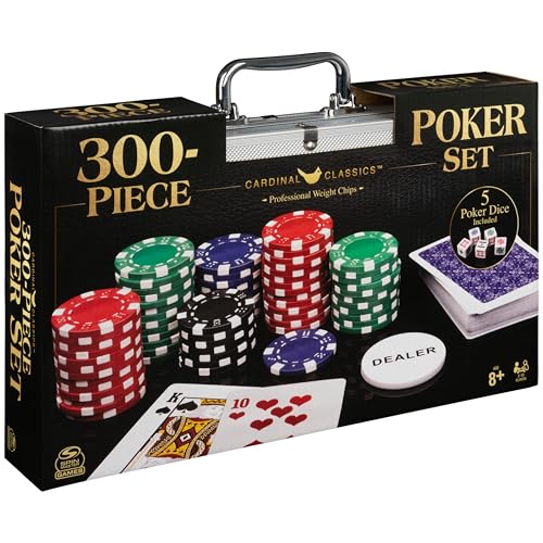 Spin Master Games Cardinal Classics 300-Piece Poker Set with Aluminum Case G10767