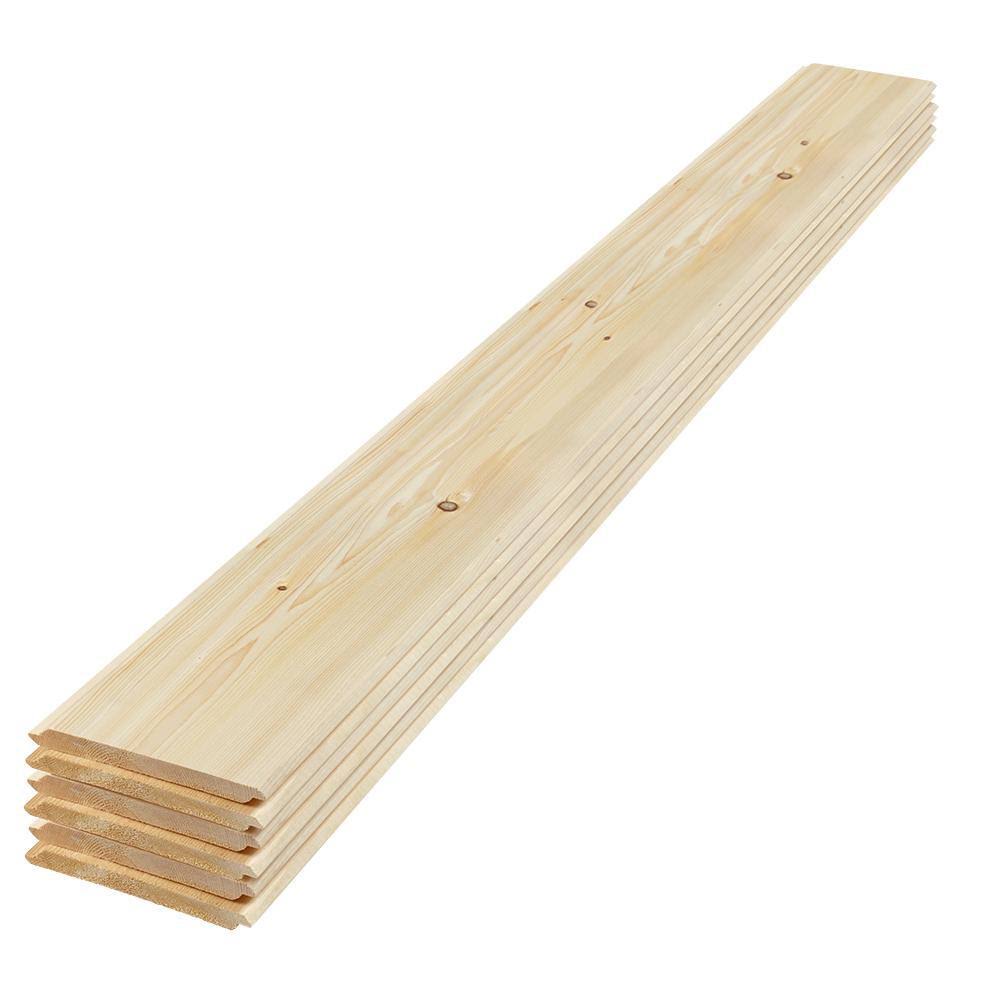 UFP-Edge 1 in. x 8 in. x 6 ft. Eased Edge Pine Shiplap Board (6-Pack)