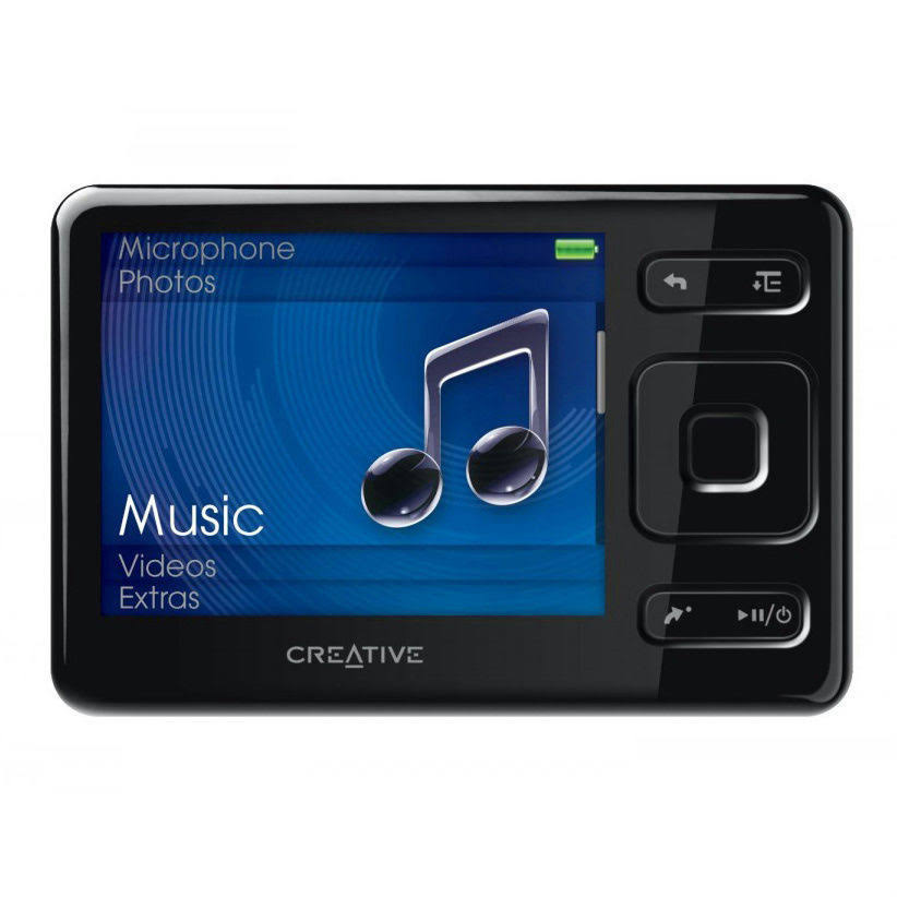 Creative Zen Black 16GB FM Radio Video AAC WMA WAV MP3 Audible Player Expandable - Megean