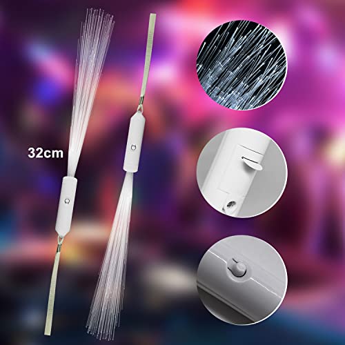 M.best 12pcs Glow Sticks Party Supplies, 3 Modes Flashing LED Light Up Wands Z14207