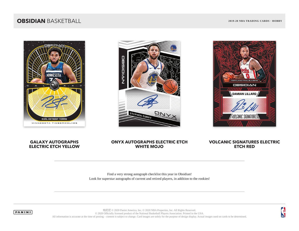 2019-20 Panini Obsidian Basketball Hobby Box M277