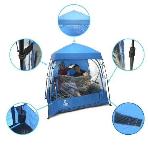CoverU Sports Shelter 2 Person Weather Tent Pod Blue K94193