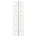 JELD-WEN 32 in. x 80 in. Rockport White Painted Smooth Molded Composite MDF Closet Bi-Fold Door